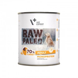 RAW PALEO ADULT DOG TURKEY 800g - mokra karma dla psów dorosłych monoproteina z indykiem