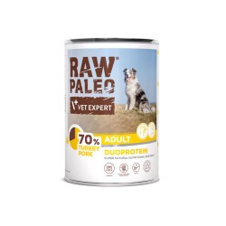 Raw Paleo Turkey&Pork Adult - mokra karma dla psów dorosłych z indykiem i wieprzowiną 400 g. EDYCJA LIMITOWANA