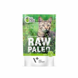 RAW PALEO Sterilised karma mokra dla kotów - dziczyzna (pakiet 12x 100g)