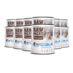 RAW PALEO ADULT DOG COD 12x800g - mokra karma dla psów dorosłych monoproteina z dorszem