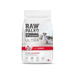 PAKIET 2x14kg RAW PALEO ULTRA PUPPY MINI BEEF - sucha karma z wołowiną dla szczeniąt ras małych