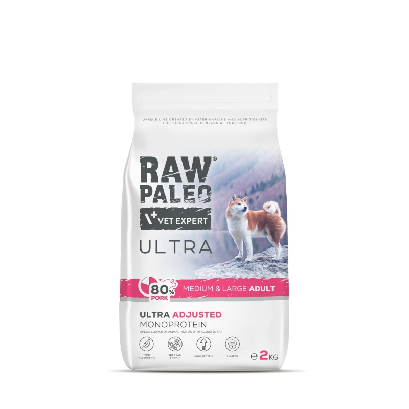 Raw Paleo Ultra Pork adult medium&large 2 kg