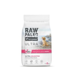 RAW PALEO ULTRA PORK PUPPY MEDIUM/LARGE - sucha karma z wieprzowiną dla szczeniąt ras średnich i dużych