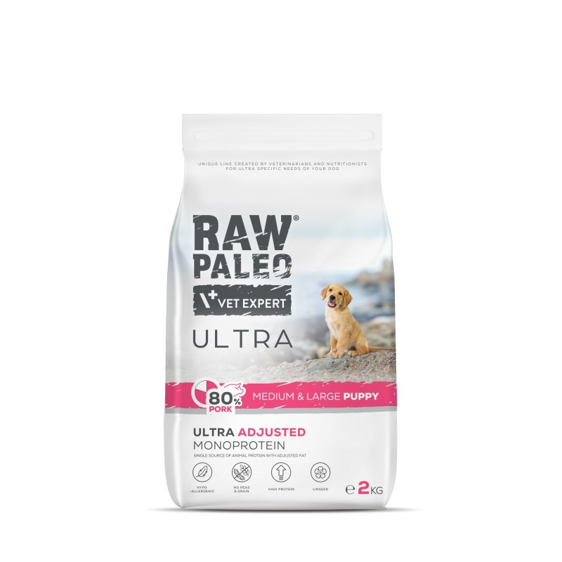 Raw Paleo Ultra Pork puppy medium&large 2 kg