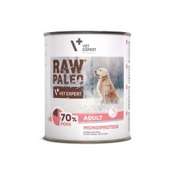 RAW PALEO ADULT DOG PORK 800g - mokra karma dla psów dorosłych monoproteina z wieprzowiną