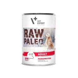 RAW PALEO ADULT DOG BEEF 400g - mokra karma dla psów dorosłych monoproteina z wołowiną