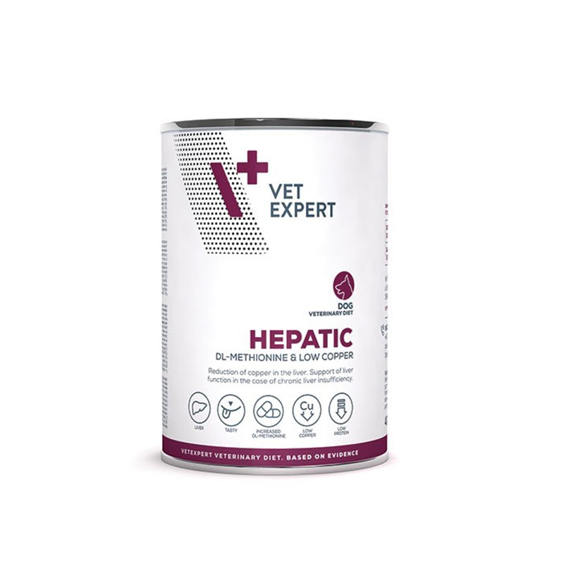 VET EXPERT HEPATIC DOG 400g - mokra karma weterynaryjna dla psów