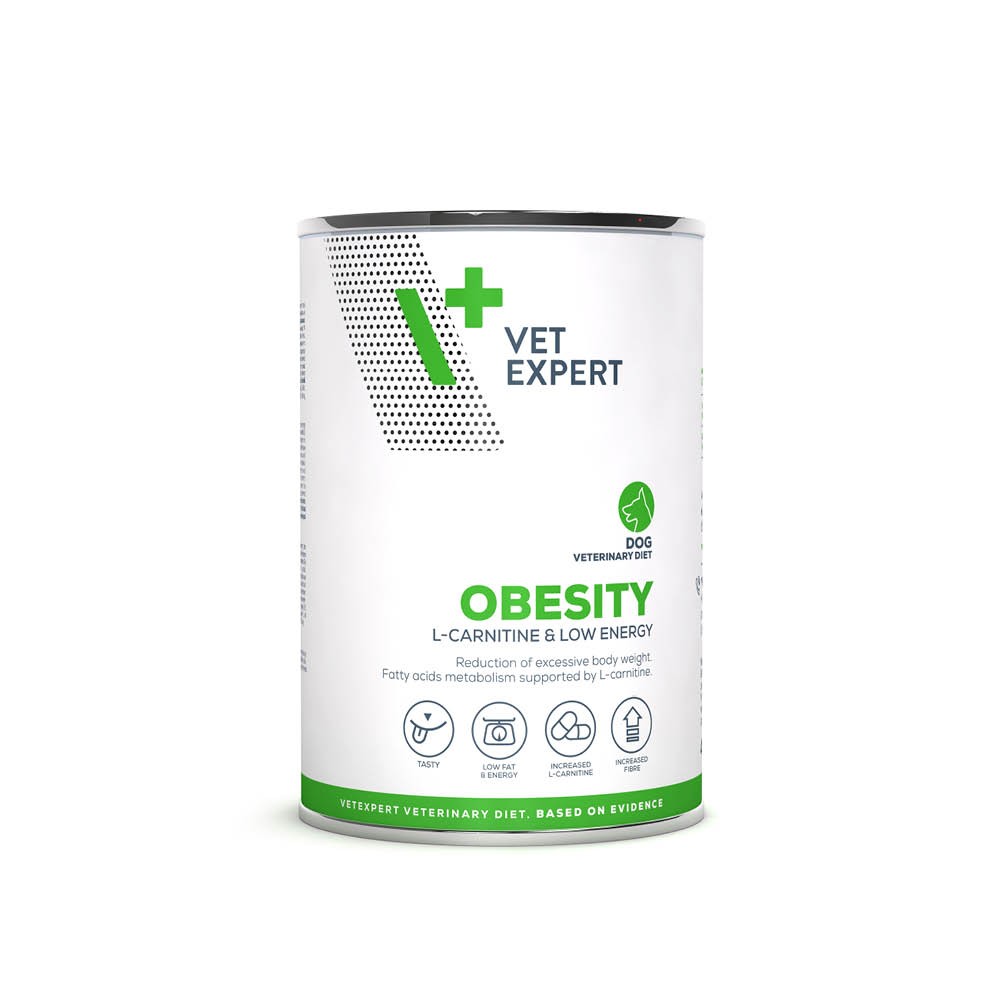 VET EXPERT OBESITY DOG 400g - mokra karma weterynaryjna dla psów