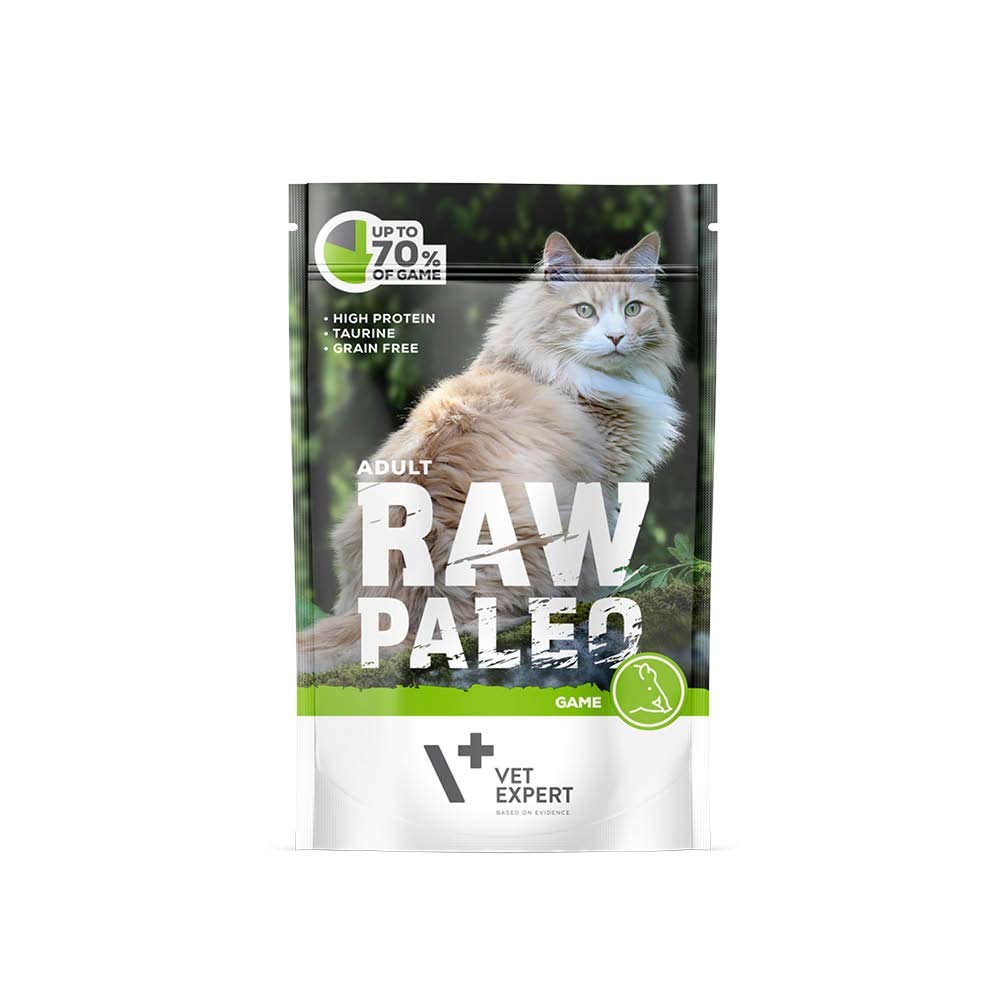 RAW PALEO ADULT CAT GAME 100g - mokra karma dla kotów dorosłych - dziczyzna